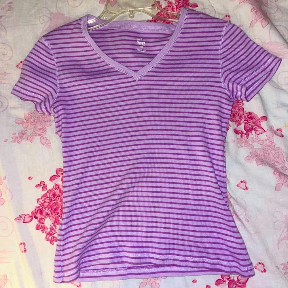 Y2K purple Style & Co blouse M petite